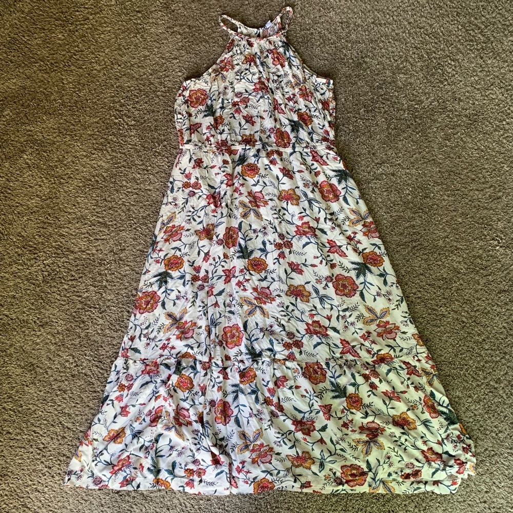floral maxi dress